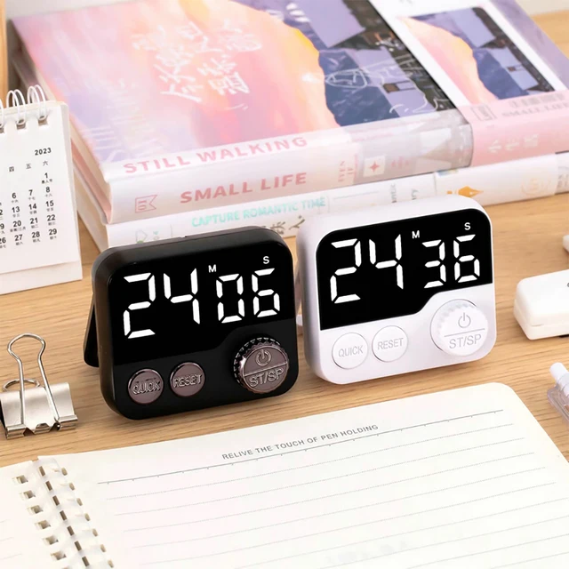 Large Display Digital Timer Smart Timer Electronic Cooking Countdown Clock LED Mechanical Remind Alarm Kitchen Tools Accessories 2