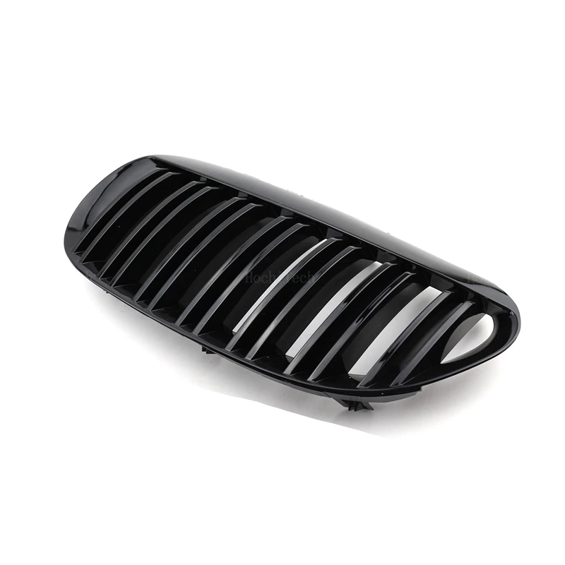 Grille de rein de pare-chocs avant de voiture pour BMW Série 6, accessoires de style de voiture, noir brillant, M Document, E63, E64, 2004-2010, 1 paire