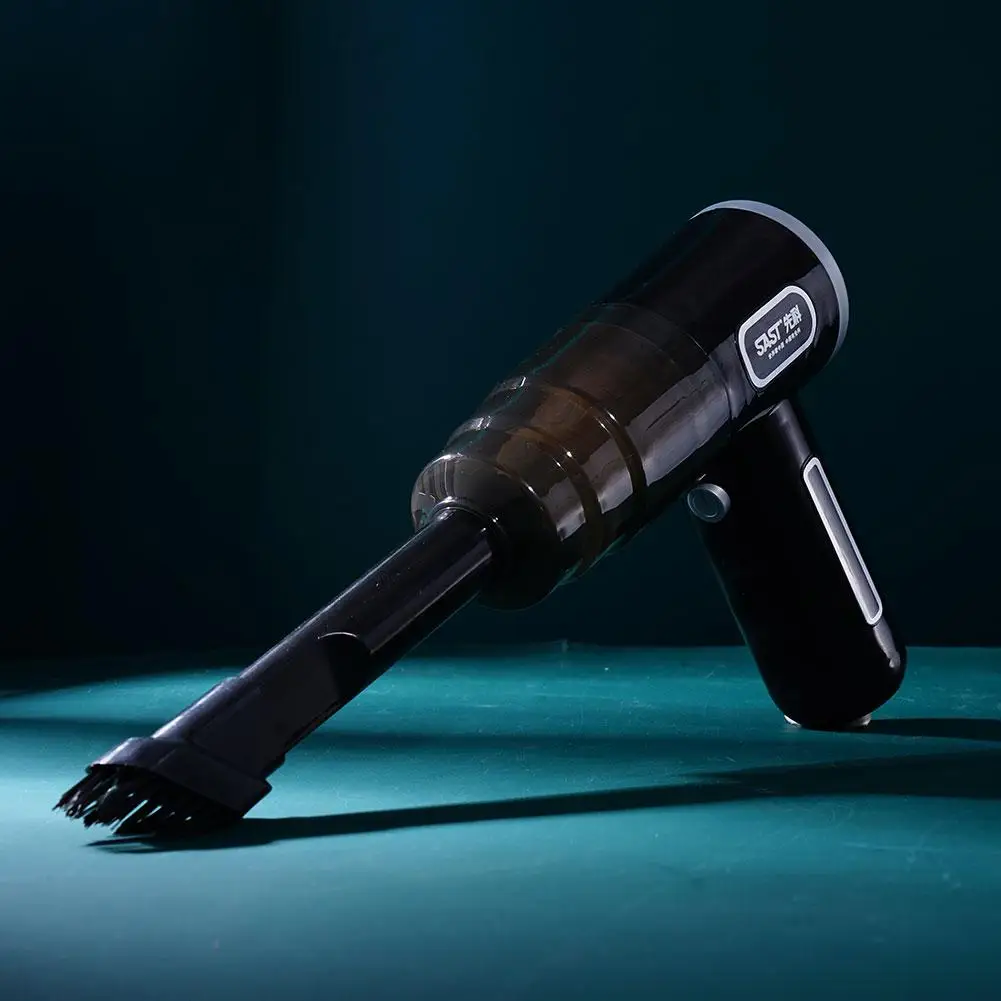 미니 USB 충전식 무선 자동차 진공 청소기, 습식 청소 가전 제품, 건식 및 휴대용 충전식 이중 용도 R2R2, 120W