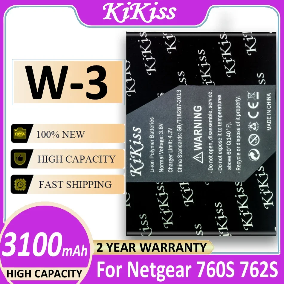 

Оригинальный аккумулятор KiKiss W-3 3100 мАч для Netgear Sierra 760S 762S 763S 785S Bateria