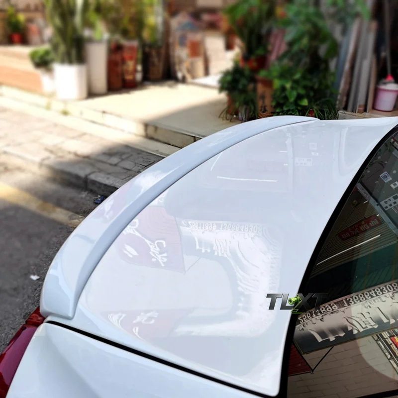 TLXT Spoiler per VOLVO S60 dal 2011 al 2019, Alette Spoiler in Plastica ABS di Alta Qualità, Accessori per Tuning Esterno - immagine 4