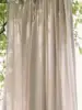 Cortinas semisombreadas de algodón y lino grueso de estilo japonés para dormitorios, salas de estar y cortinas