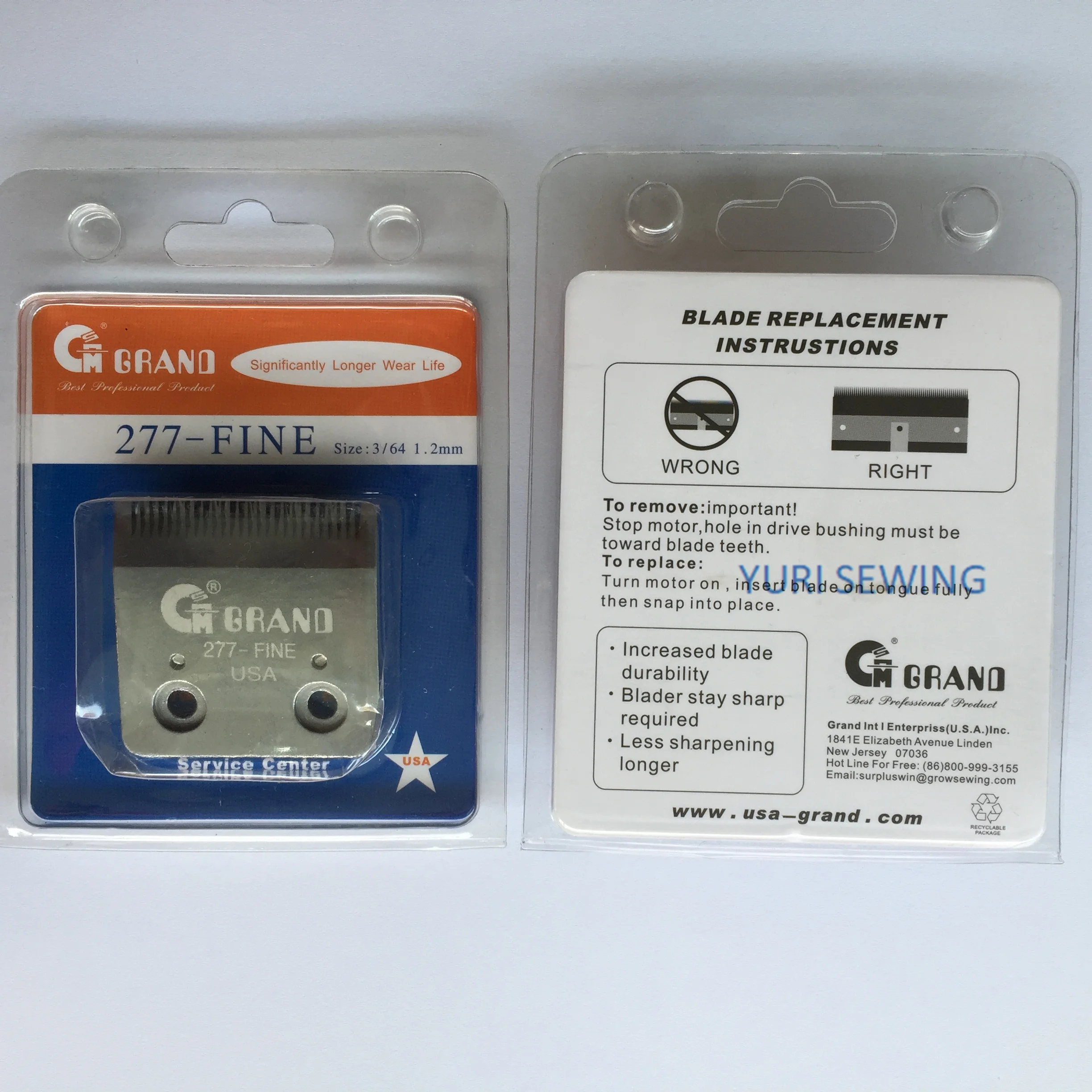 그랜드 브랜드 진공 청소기 모터 스레드 트리밍 커터 흡입 나이프 고품질 3/64 1.2mm 산업 재봉틀 부품