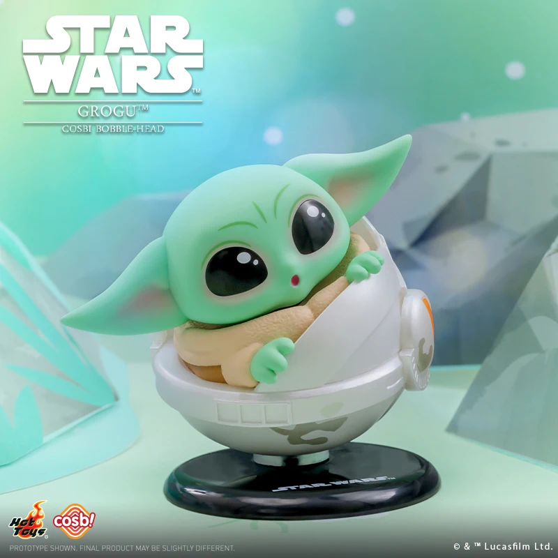 Hot Toys Star Wars Yoda Grogu Cosbi Bobble-Head Collection Figure