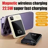 New 22.5W Mini Magnetic Power Bank for IPhone 15 14 13 12 Magsafe Phone Wireless Fast Charging Powerbank External Spare Battery 2