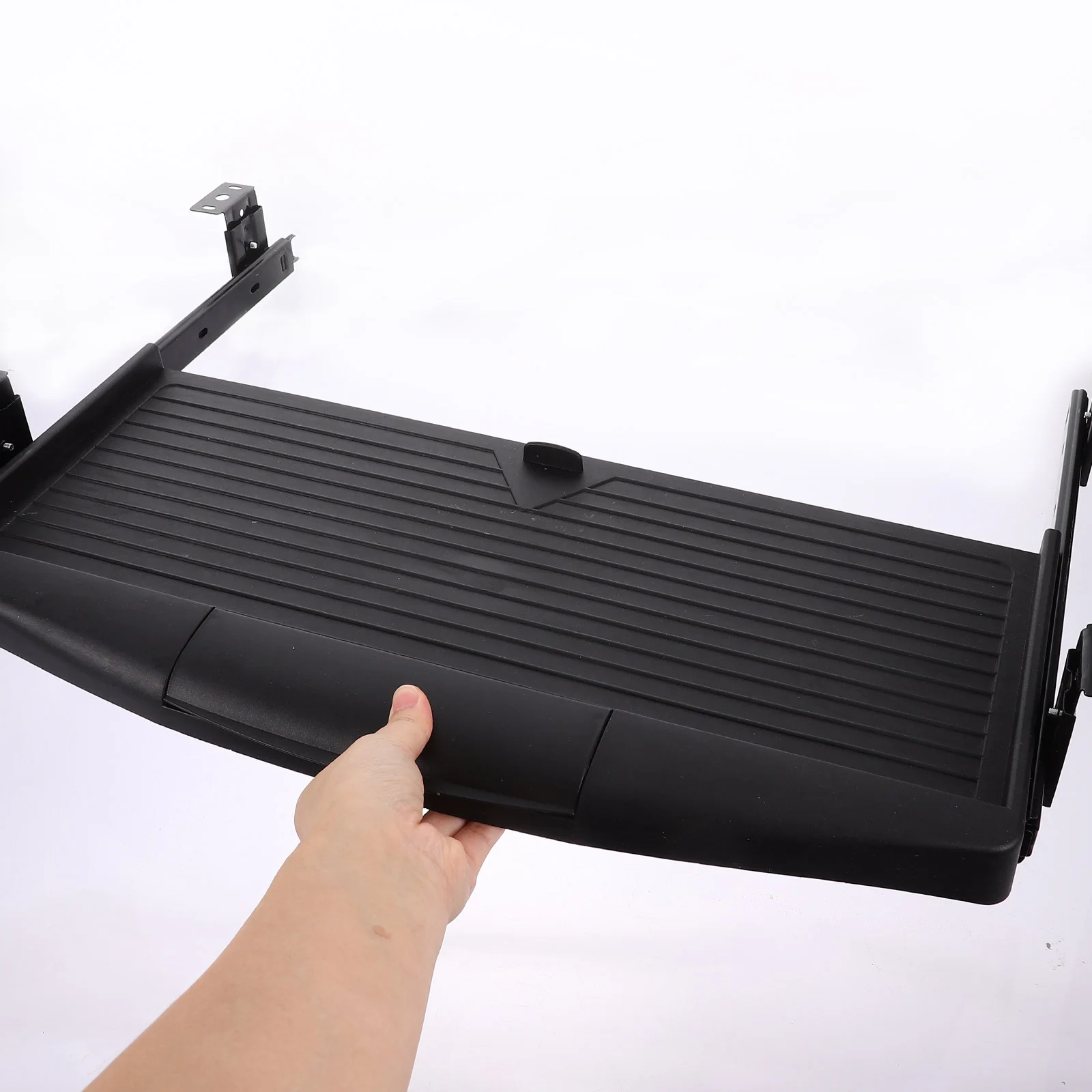 Keyboard Tray With Slide Track Computer Keyboard Holder Desk Organizer Under Desk Storage Tray Multi Purpose Storage Plate
