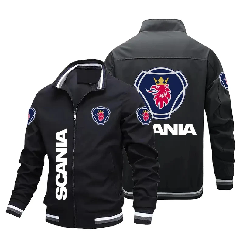 2024 Autumn/Winter men's new jacket Motorcycle logo fashion slim-fit motorcycle jacket High quality brand men's cycling wear