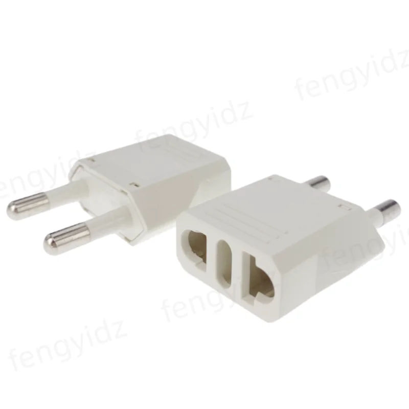 1pcs EU Electrical Sockets electrical socket Black/White 4.0/4.8mm US To EU BR Brazil Plug Converter plug adapter American Travel Power Adapter Plug Socket