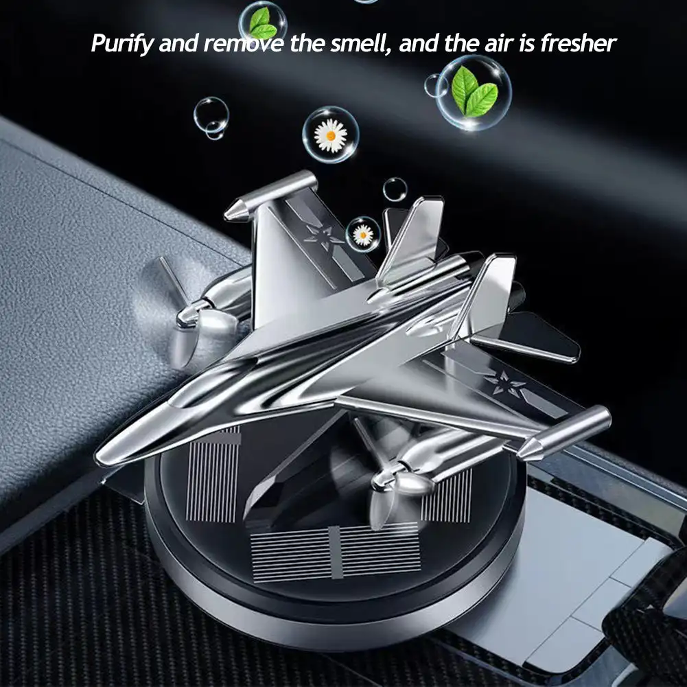 Car Solar Fighter Propeller Flavoring Fragrance Decoration Air Freshener Car Interior Accessories for Kids Gift Perfume Diffuser