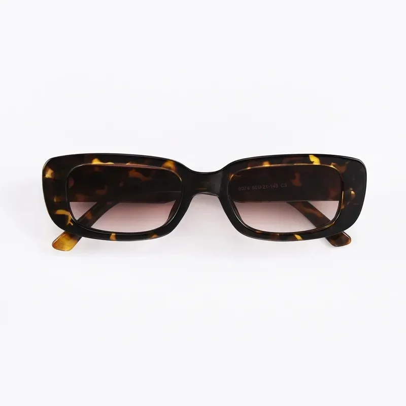 Vintage Sunglasses Women Men Square Green