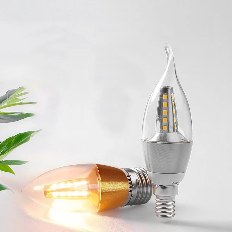 

E14 E27 LED Candle Bulb Light E27 220V LED Candle Lamp Light Bulb 110V Lampada Led AC85~265V 5W Lampada Bombillas Lumiere Lamp