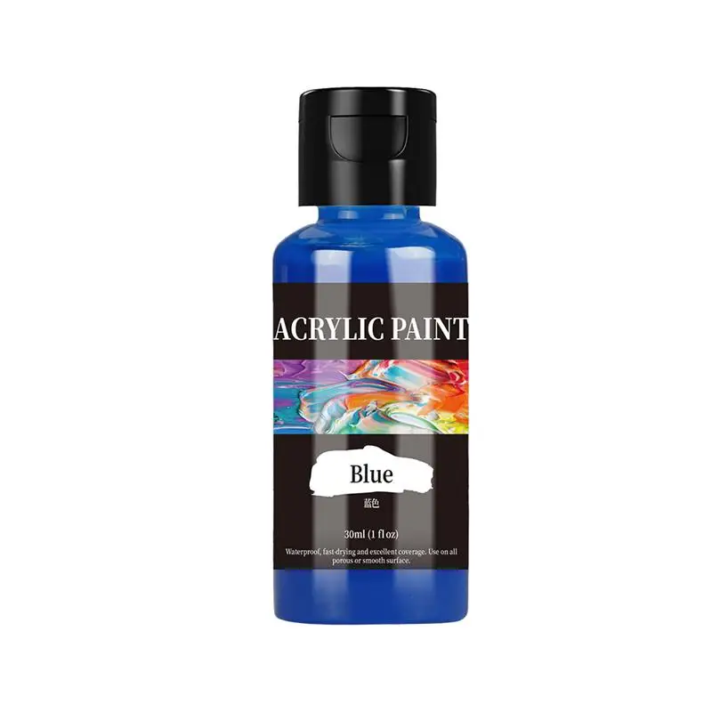 24-Color Rich Acrylic Paint Set for Fabric, Leather, and DIY Projects