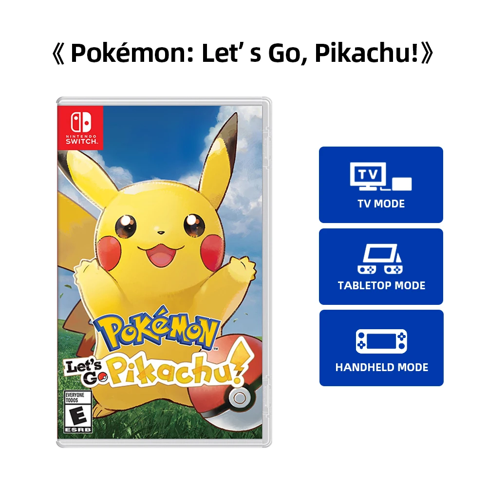Nintendo Switch- Pokemon Let s Go  Pikachu -Game Deals Games Cartridge Physical Card for Switch OLED Lite
