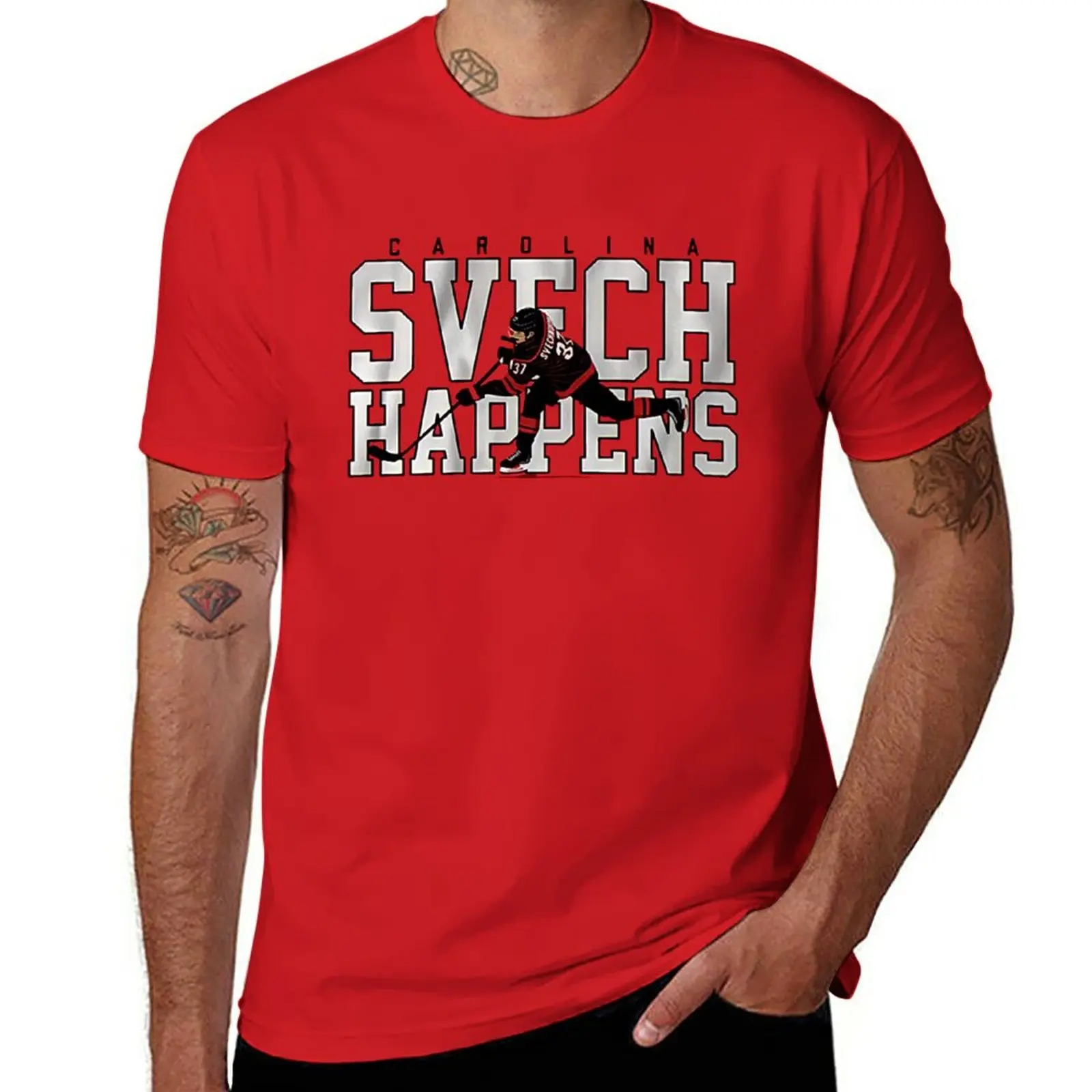 

Svech happens T-Shirt summer clothes oversized vintage clothes quick drying mens tall t shirts