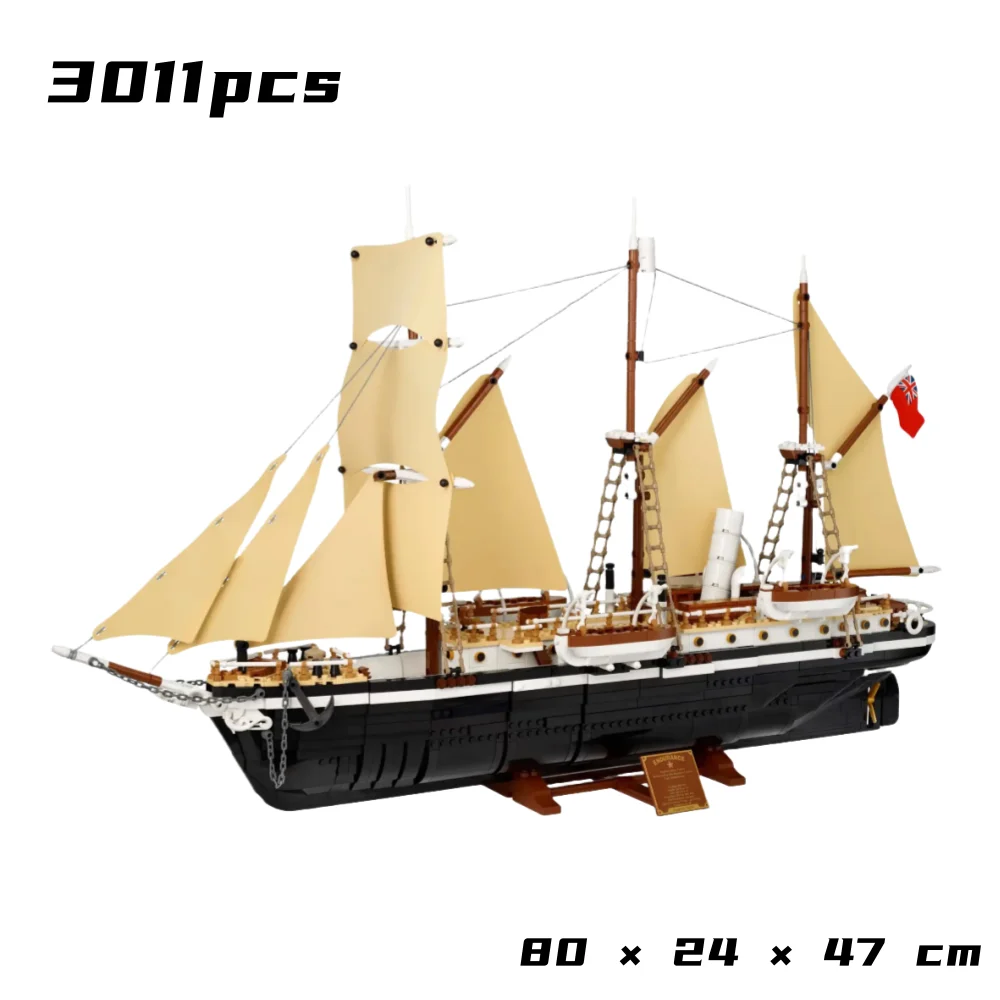 Cheapest 3011pcs The Endurance Bricks Model Building Blocks Antarctic Expedition Ship Assemble Toys for Home Decor Adults Gifts
