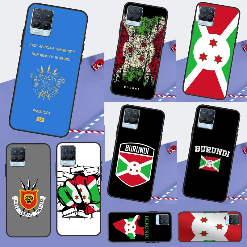 Флаг Бурунди чехол для Realme C55 C35 C33 C31 C30 C21Y C15 C11 8 9 10 11 Pro Plus Realme GT Neo 5 3 2T 3T