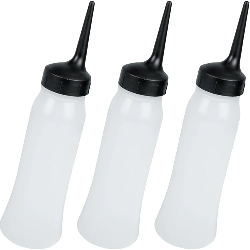 

Oil Applicator Bottle Hair Dry Cleaning Dye Plastic Squeeze Bottles Liquids Measuring