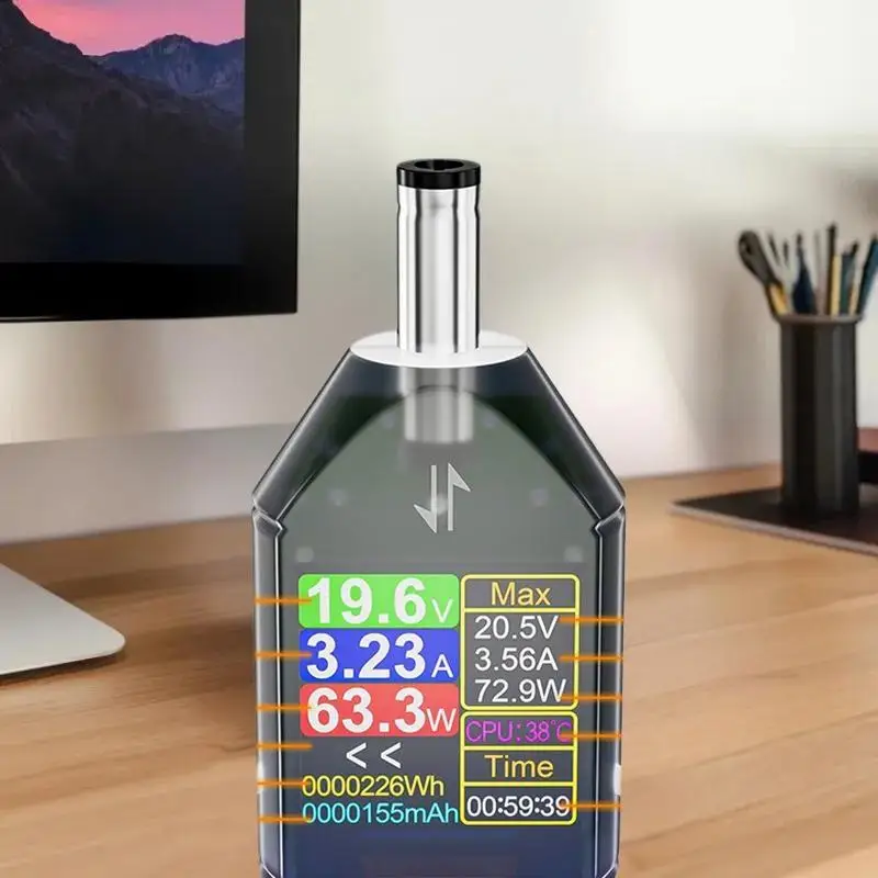 600W DC4.5-50V 최대 12A 고정밀 디지털 전압 전류 테스터 DC5.5x2.5 계측기 전력 용량 측정기 DT550