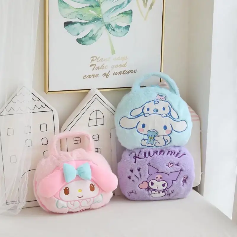

Декоративная подушка Sanrio Kawaii Cinnamoroll Melody, удобно носить с собой, офисный кондиционер, одеяло для сна, подушка, одеяло