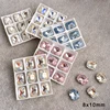 8x10mm Pointed Bottom Pillow Shaped Nail Art Rhinestone High Quality Crystal Stone Fingernail DIY Decorative Accessories 1