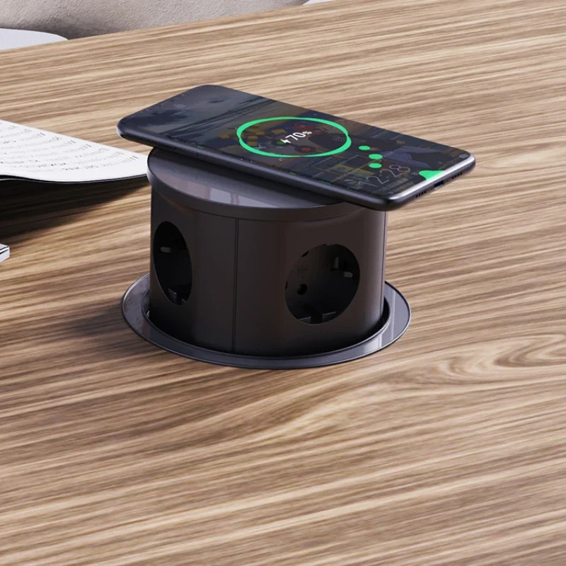 

pop up socket kitchen Automatic sockets wireless power tower EU type electric european pop up socket pop up plug outlet