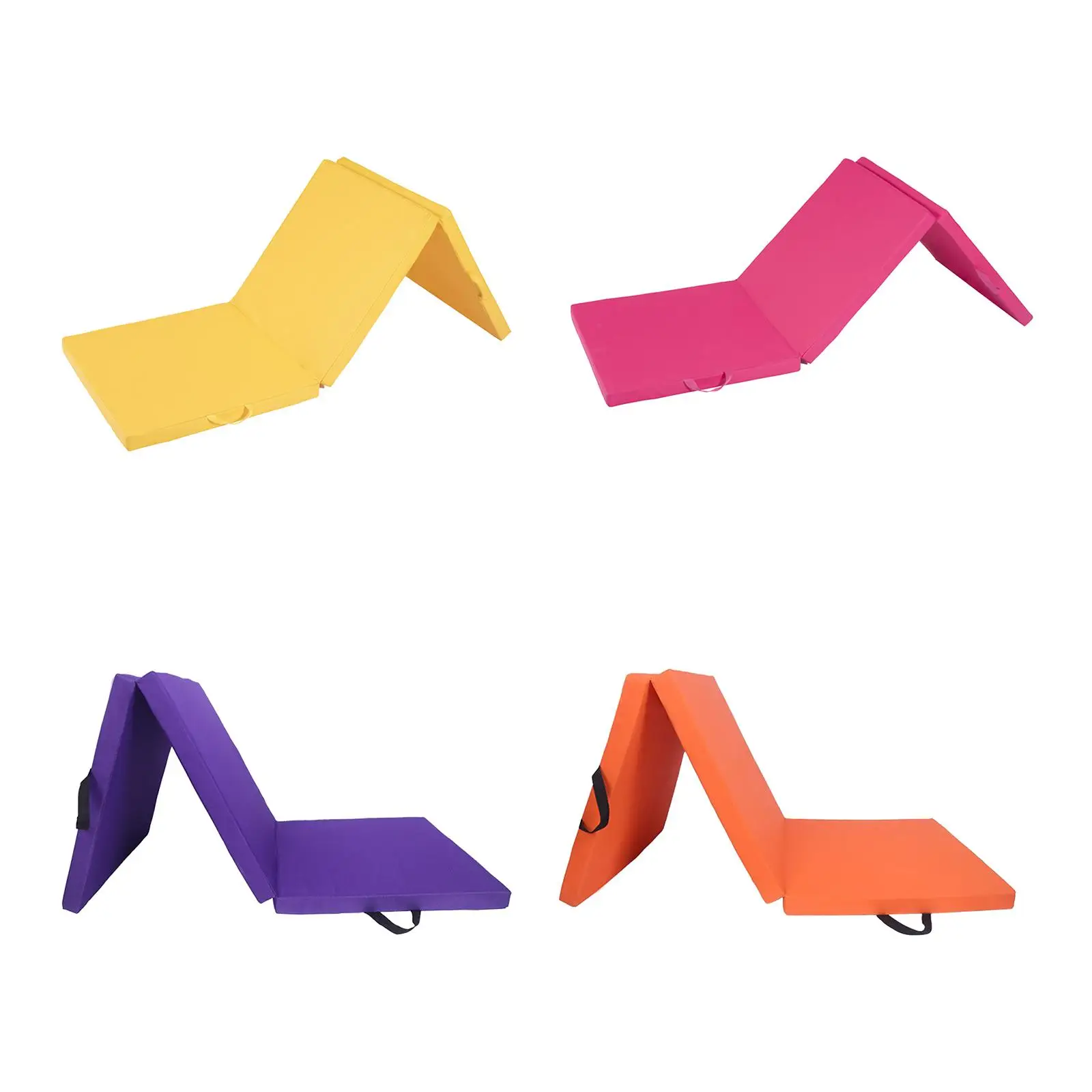 Tri Fold Folding Exercise Mat Yoga Mat Gym Yoga Pad for Fitness Outdoor Yoga Mat