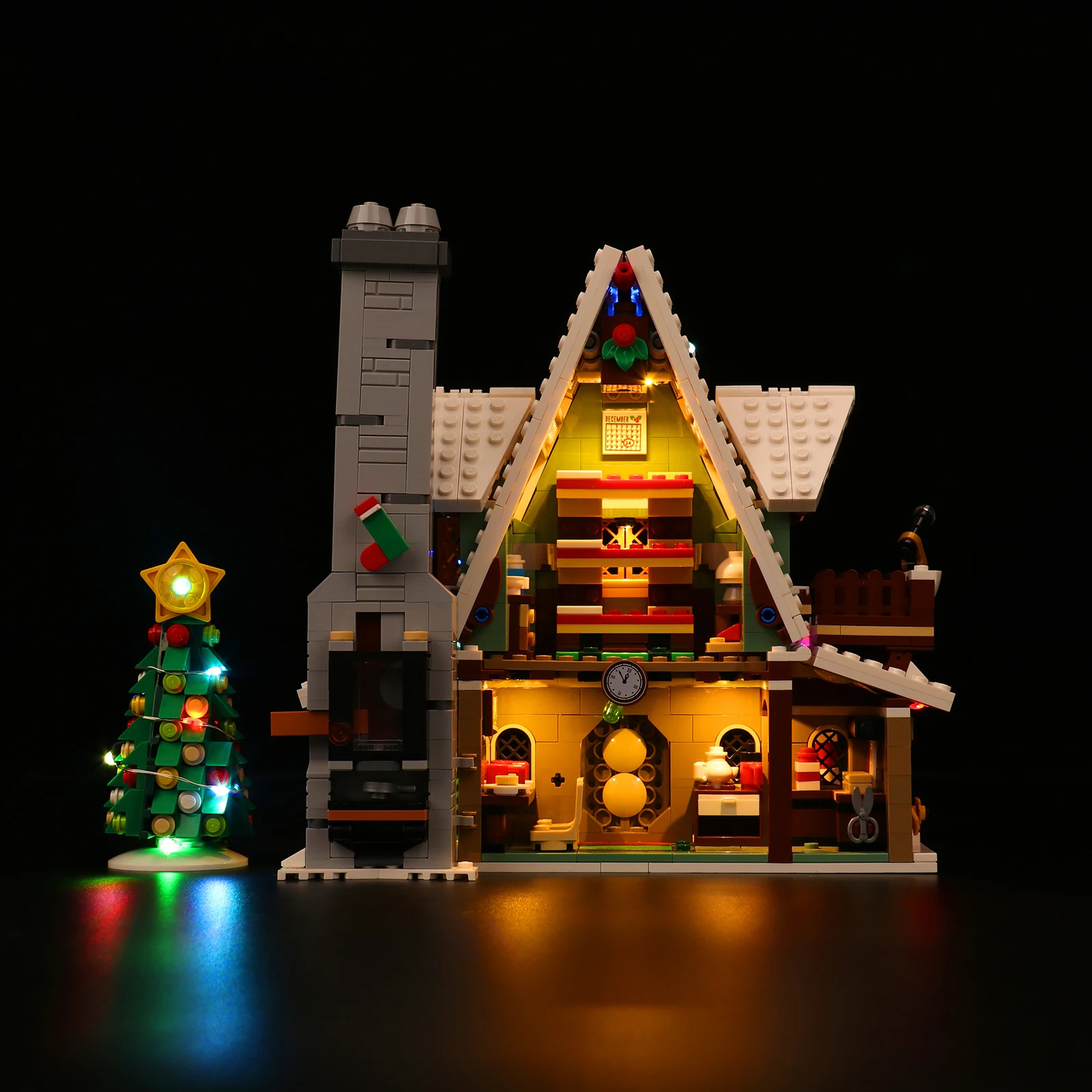 Vonado LED Music Edition Light Kit for 10275 Elf Club House Building Blocks Set (NOT Include the Model)  Christmas Gift 4