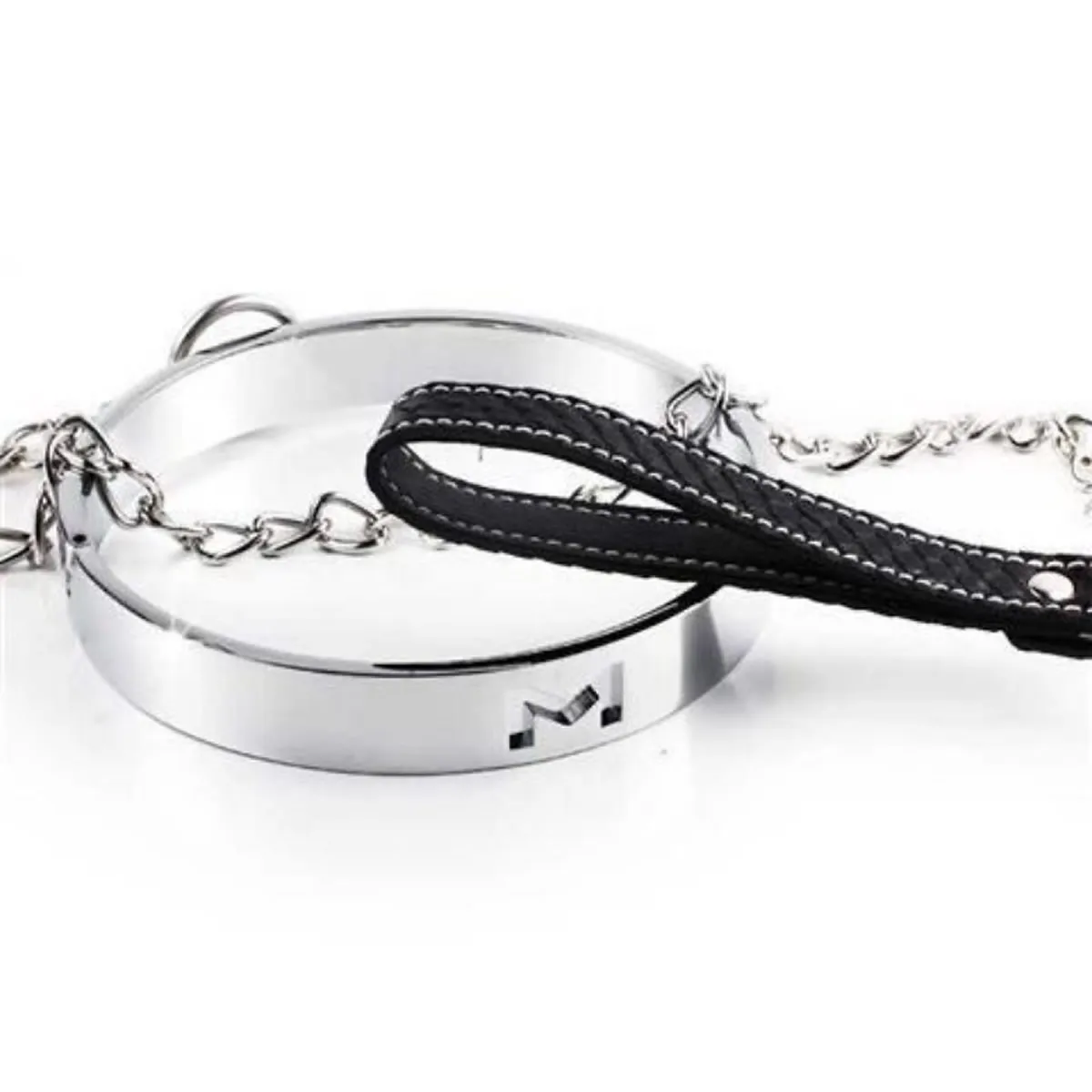 Traction Chain Metal Neck Collar BDSM Sexy Leash Ring Chain Slave Bondage Toys Role Play Erotic Sex Toys For Women Men