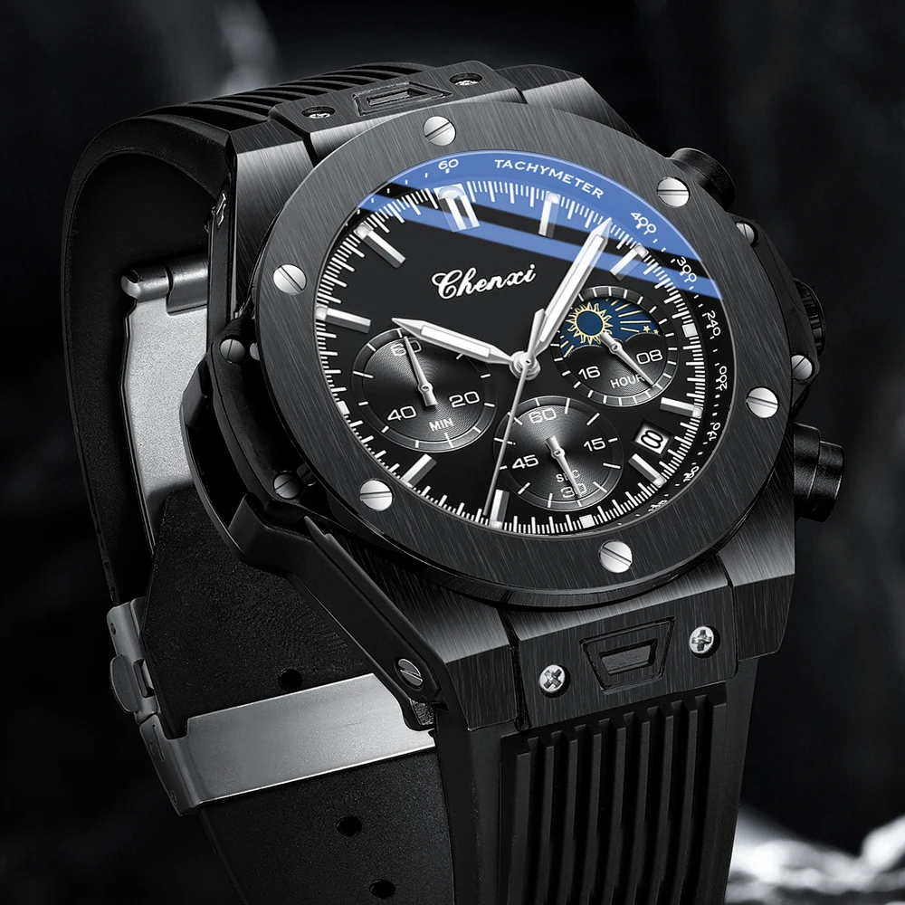 CHENXI Fashion Date Watch Men Top Brand Luxury Male Clock