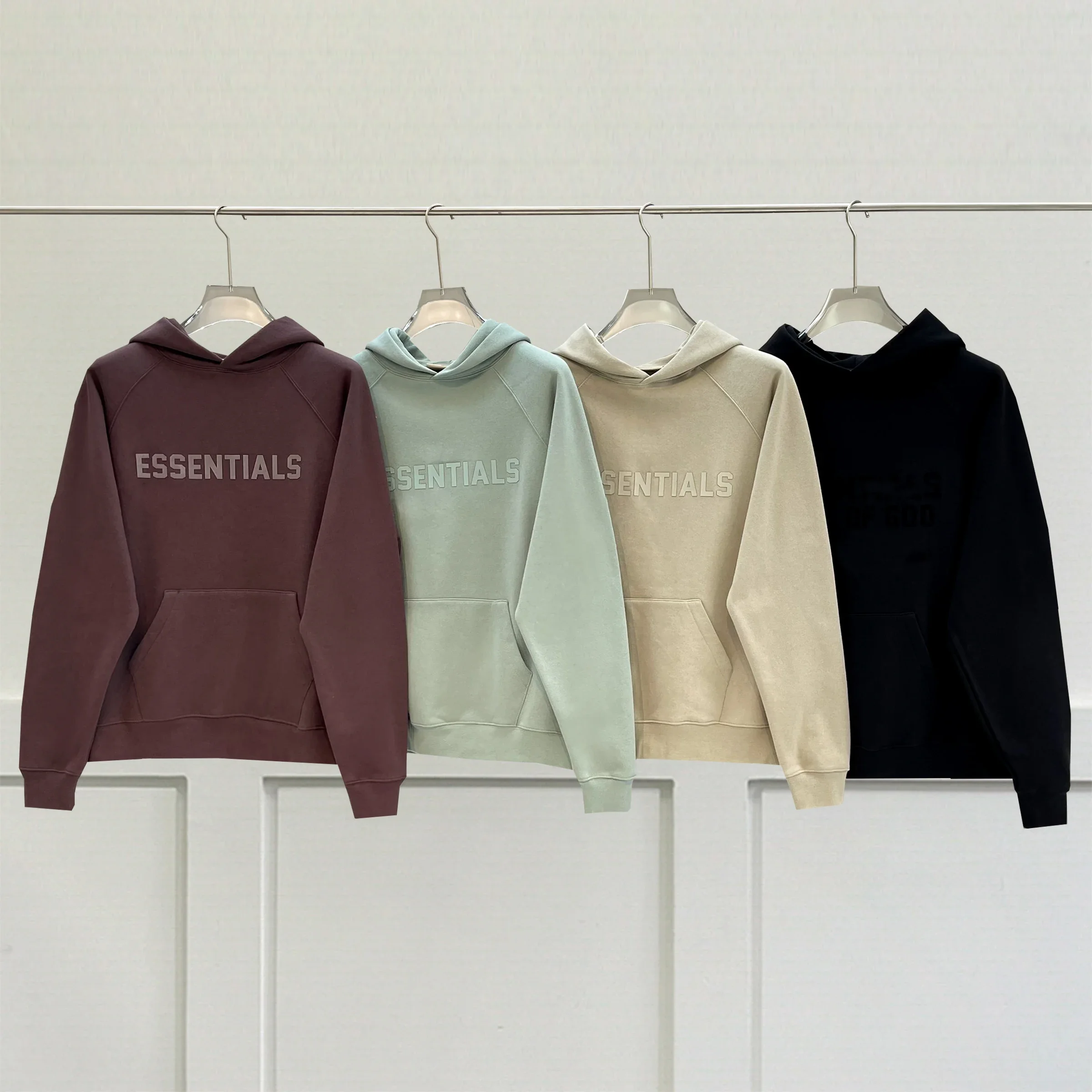 

Essentials Hoodie High Quality Plus Size Men's and Women's Pullover High Street Loose Cotton Sweatshirt Real Shot