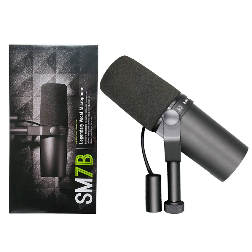 Nuovo microfono cardioide dinamico professionale SM7B per la registrazione vocale dal vivo Performance Studio Microfono con risposta in frequenza selezionabile - Image 2
