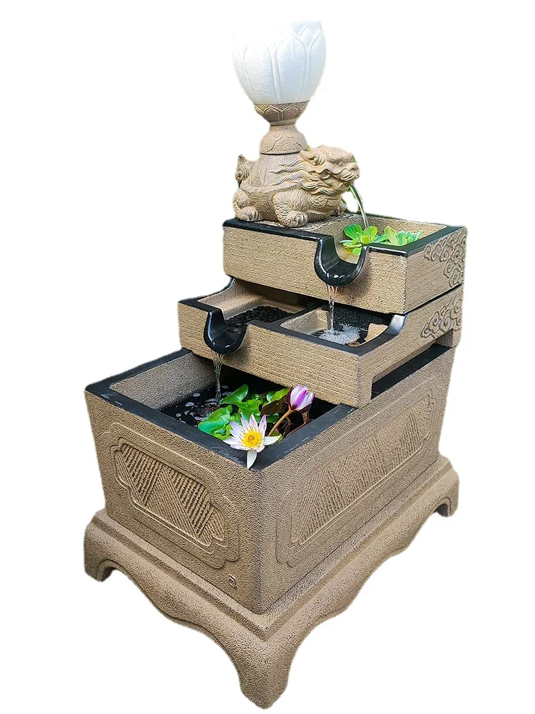

Pqf Balcony Flowing Water Ornaments Circulating Water Outdoor Floor Landscape Courtyard Landscape