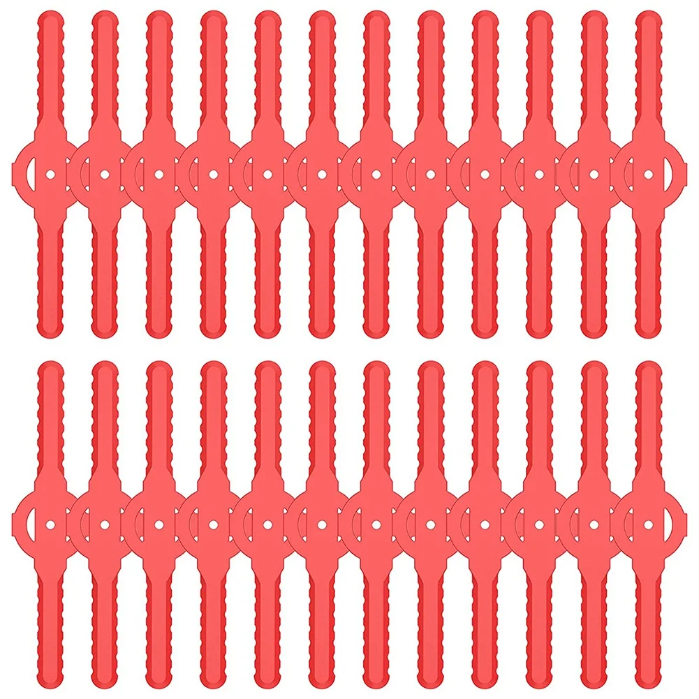 

String Trimmer Head Blades Replace , 24 PC Plastic Cutter Blades Replacement for Cordless Grass Trimmer