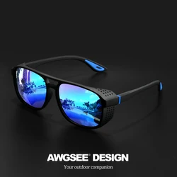 Polarized UV400 Windproof Sports Sunglasses (C3 Blue)