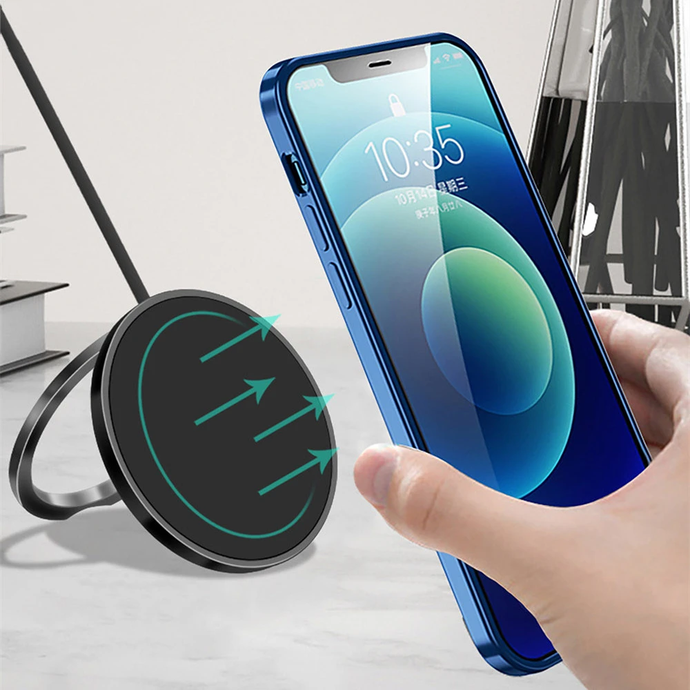 15W Foldable Magnetic Wireless Charger For iPhone 13 12 Pro Max Mini Type C Cable USB Qi Fast Charging Stand Pad For Airpods 3