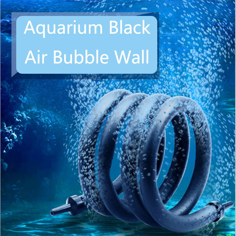 Aquarium Air Stone Bubble Wall Soft Tubing Oxygen Diffuser