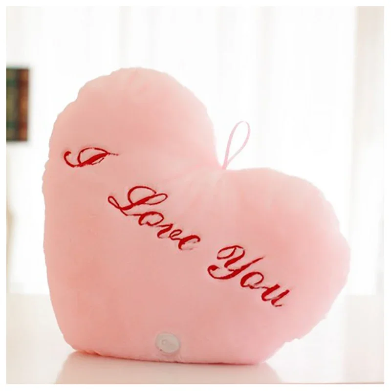 Sofa Pillow Cute Plush Luminous Star Heart Rainbow Cartoon