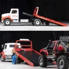 In Stock CROSSRC WT4 1/10 4*2 Metal RC Wrecker Road Rescue Truck Recovery Car with Lights Two-speed Engineering Transport Model 3