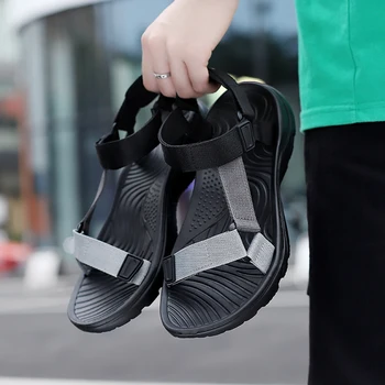 Sandali da uomo Infradito estivi antiscivolo Pantofole da spiaggia all'aperto di alta qualità Scarpe casual Scarpe da uomo economiche Scarpe da acqua 9072 1