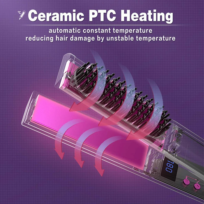 Mini Hair Straightener Tourmaline Hair Straighten 2 IN 1 Flat Irons Titanium Straightener