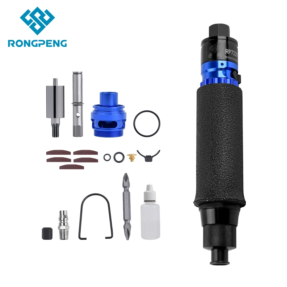 RONGPENG High Quality 1/4 Pneumatic Screwdriver Semi-automatic Clutch Kit 10 Gears Adjustable Air Screwdriver Professional Tool