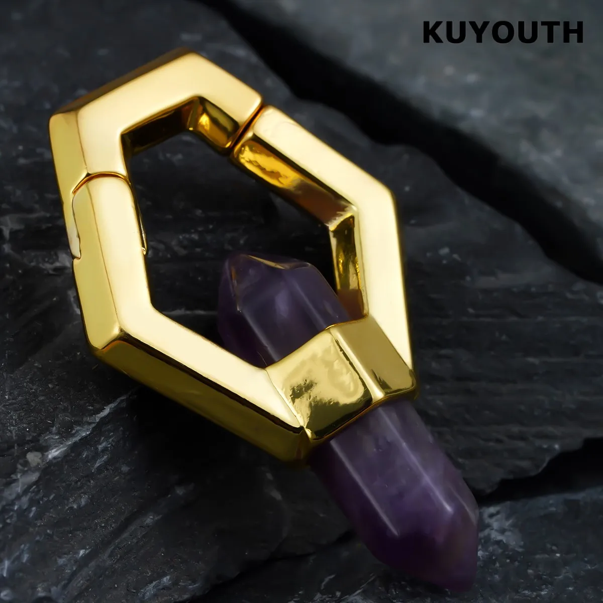 ​KUYOUTH Ear Weight Expanders Ears Gauges Stretchers Copper Piercing Jewelry Earrings 2PCS