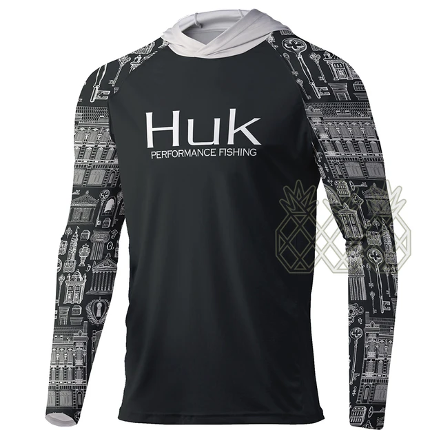 HUK Fishing Hoodies Shirt Long Sleeve Performance Gear Summer