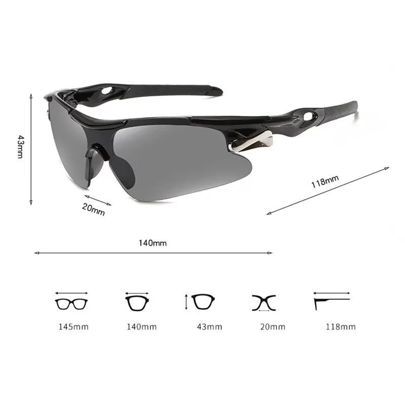 Sports Men Sunglasses Road Bicycle Glasses Mountain Cycling Riding Protection Goggles Eyewear Mtb Bike Sun Glasses_voghion.com