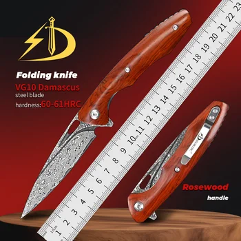 Steel Folding Knives Multitool/Rosewood Handle 1