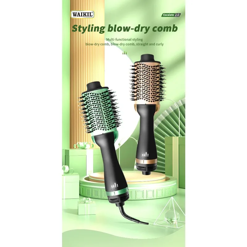 2025 Heating Comb Straightener Hair Comb Hair Straightener Dryer and Straightening Brush Electric Comb Brush One Step Salon Hair 4