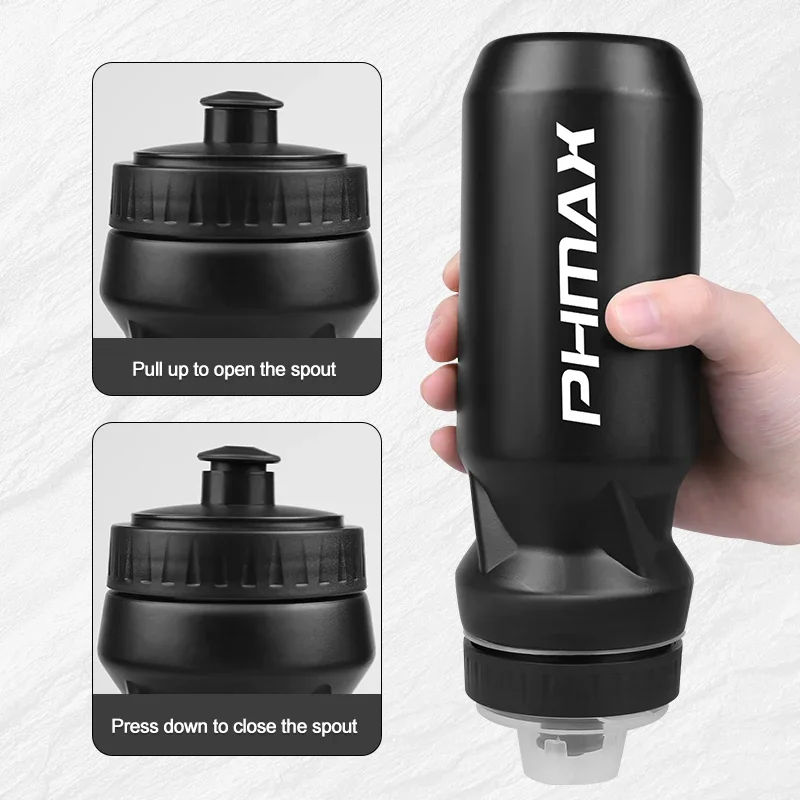 Bicycle Water Bottle PHMAX Cycling Water Bottle 610ml Mountain Road Bicycle Squeeze Cup Bottle Cage Outdoor Sports Portable