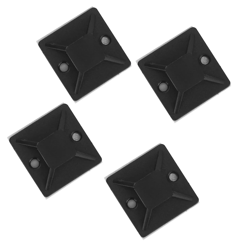 

Promotion! 1000 Pcs Self Adhesive Cable Tie Mount Base Holder 20 X 20 X 6Mm