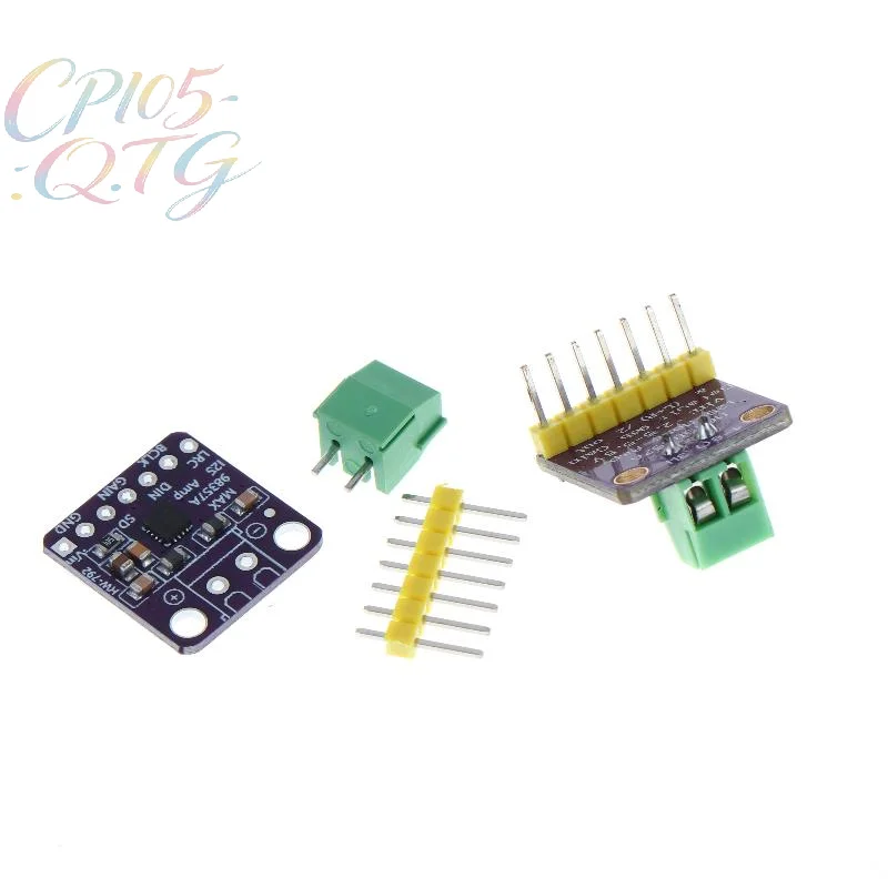 핫 1 세트 브레이크아웃 인터페이스 I2S DAC 디코더 오디오용 고품질 MAX98357 MAX98357A I2S 3W 클래스 D 증폭기