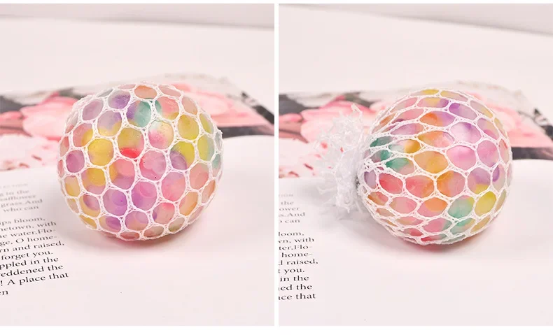 Die Regenbogenperlen druckreduzierende Kugel Squishy Fidget Toys Lustiger Stressabbau Reduziert den Druck Requisite für Kinder und Erwachsene – Detail 10